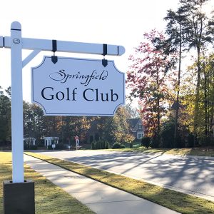 Springfield Golf Club Sign